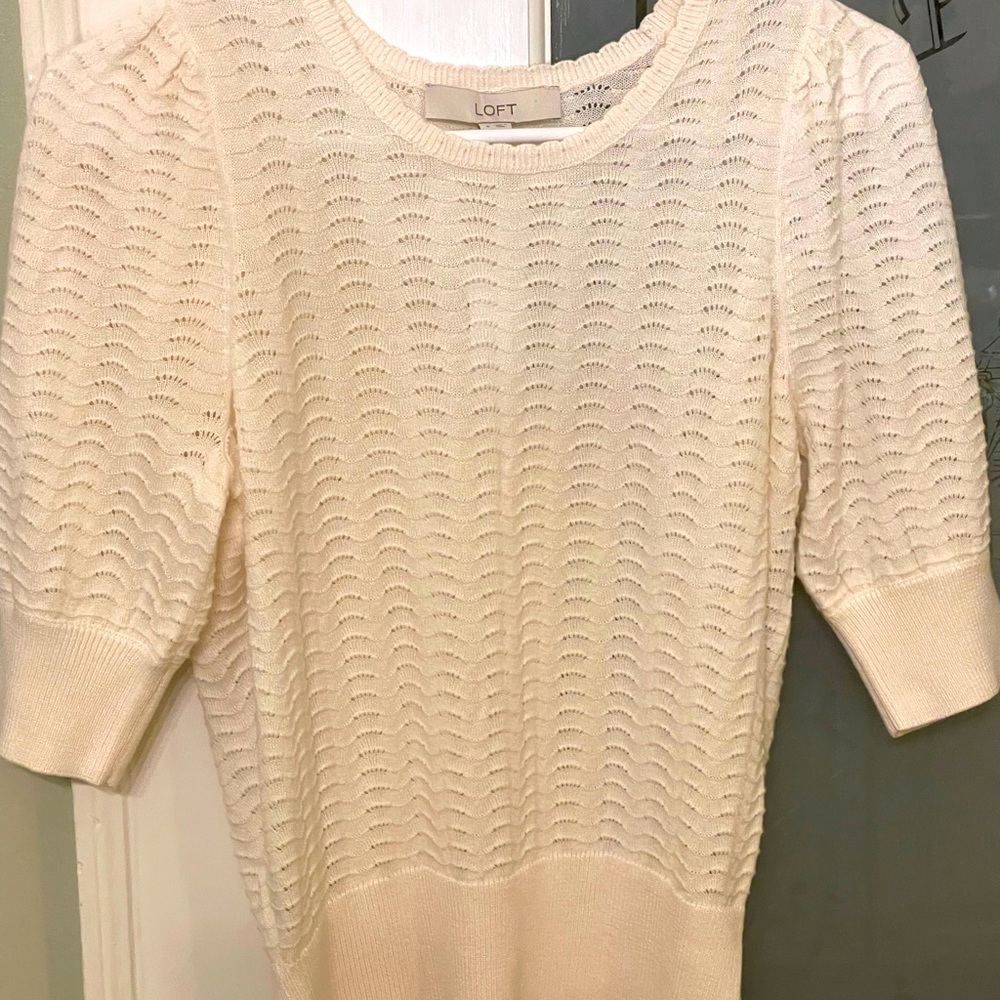 Loft short sleeve sweater